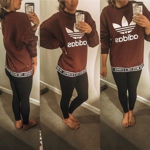Adidas trefoil sweater
